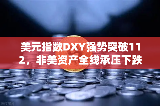 美元指数DXY强势突破112，非美资产全线承压下跌，全球金融市场震荡加剧