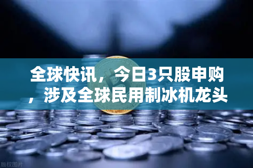 全球快讯,今日3只股申购,涉及全球民用制冰机龙头-第1张图片-欧易交易所 全球快讯,今日3只股申购,涉及全球民用制冰机龙头-第1张图片-欧易交易所